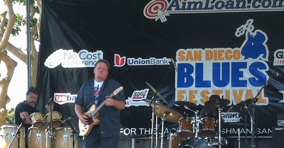 LA Smith with Lightn' Malcolm at the San Diego Blues Festival 2011