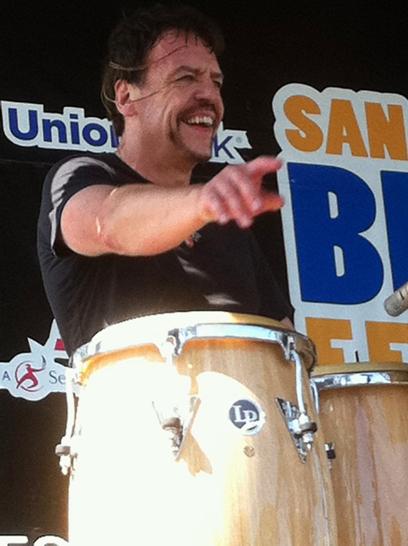 LA Smith with Lightn' Malcolm at the San Diego Blues Festival 2011